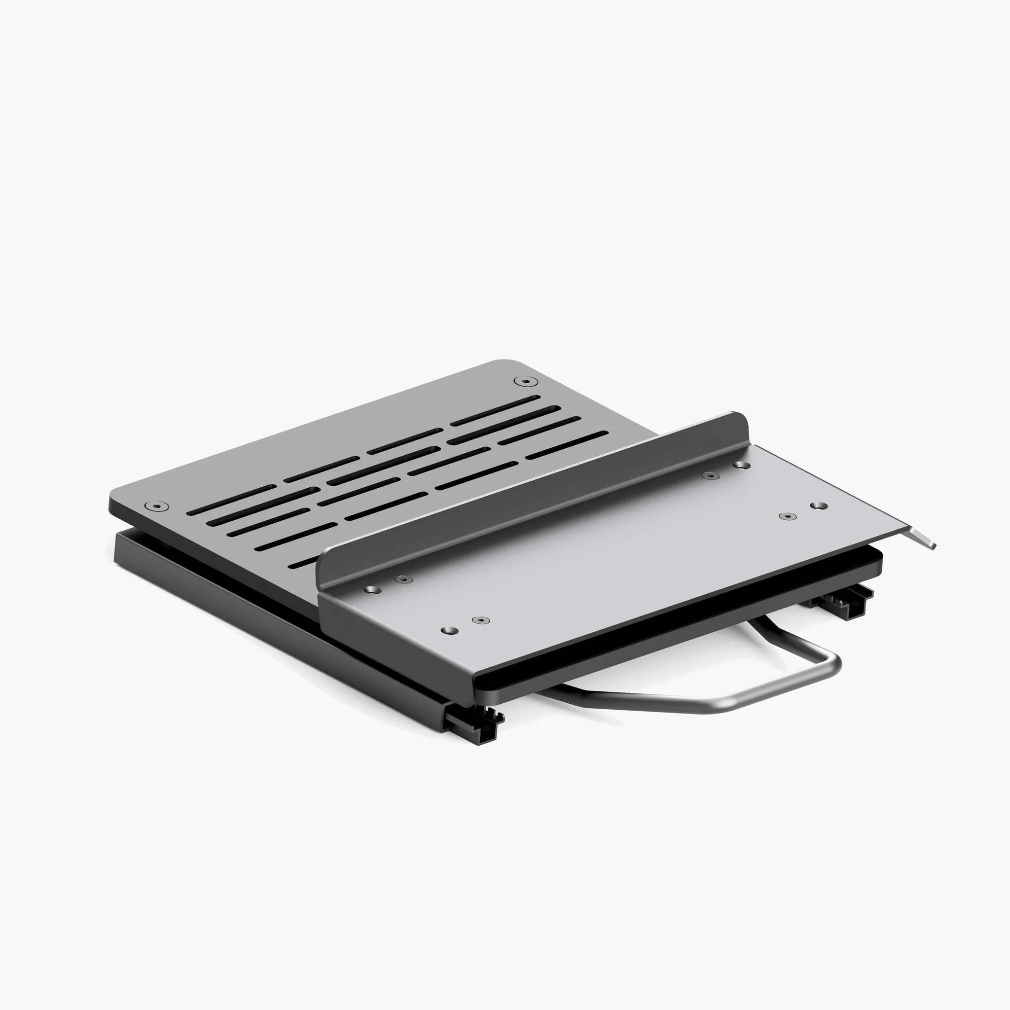 Pedal slider baseplate with the heel rest.