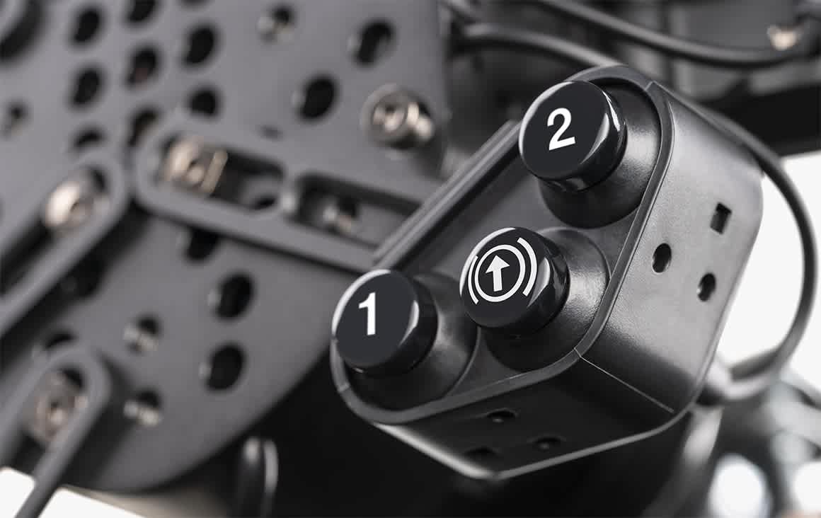 Adjustable button clusters.