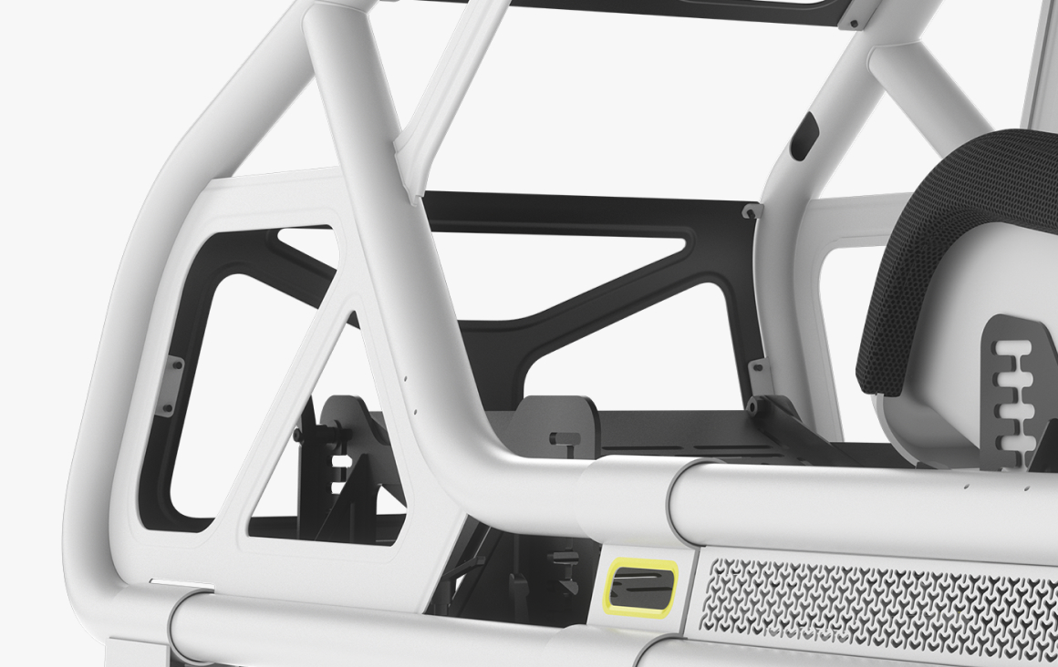 Sturdy Flex-Resistant Steel Frame.