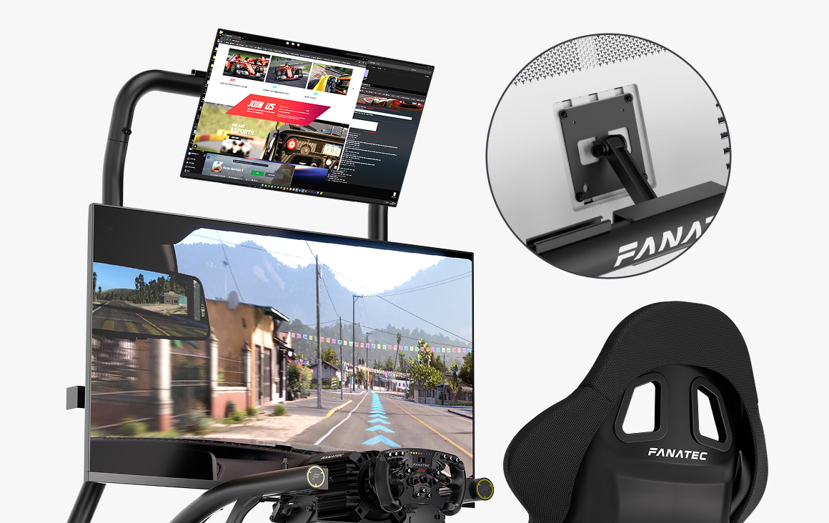 Optional Overhead Monitor Mount.