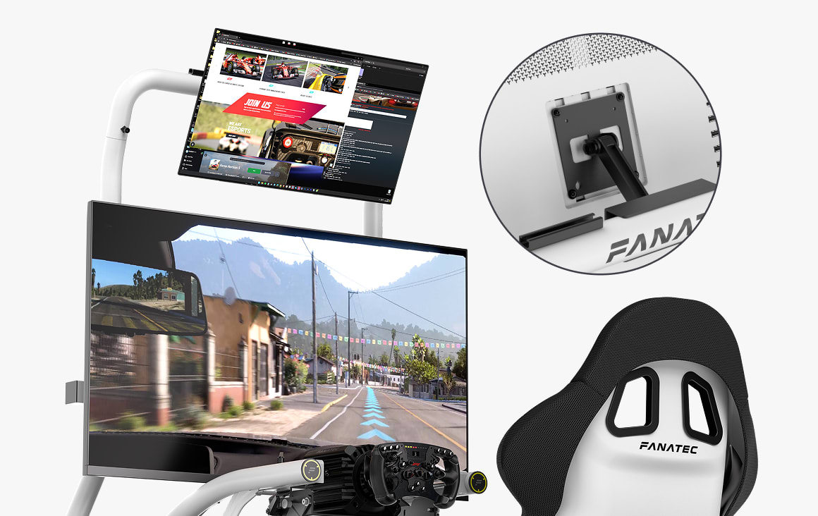Optional Overhead Monitor Mount.