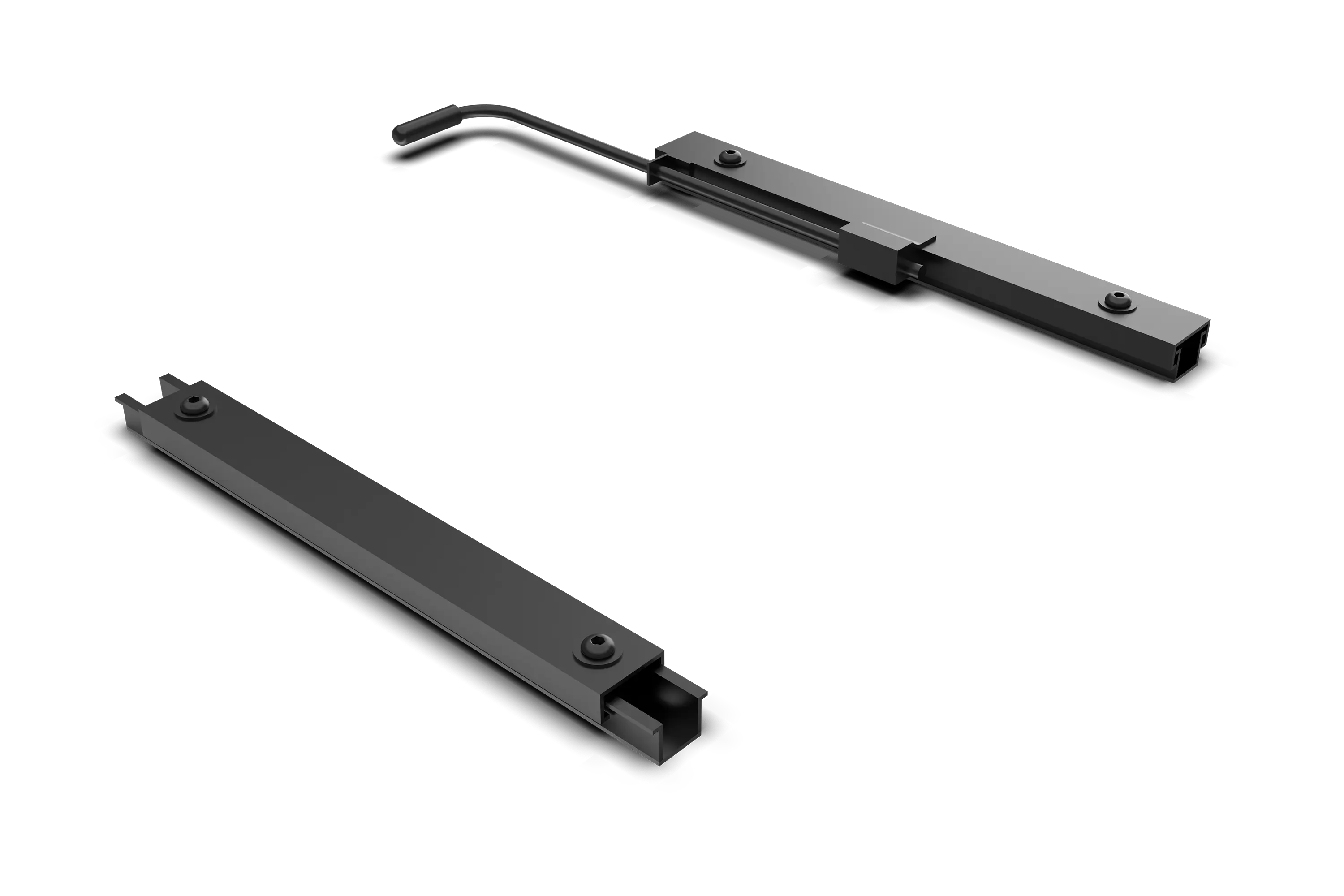 Universal Compact Seat Slider Kit - Low-Profile Adjustable Seat Rail for Sim Racing & Flight Sim Cockpits
