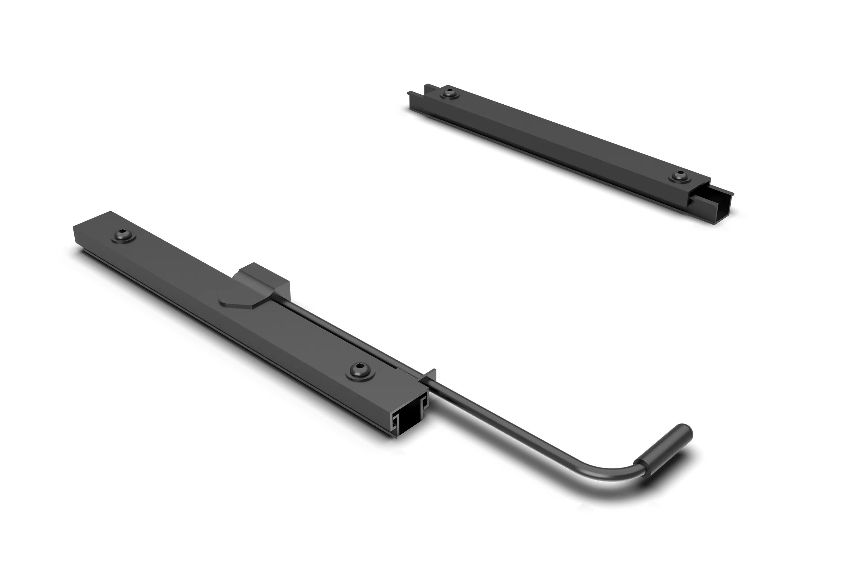 Universal Compact Seat Slider Kit - Low-Profile Adjustable Seat Rail for Sim Racing & Flight Sim Cockpits