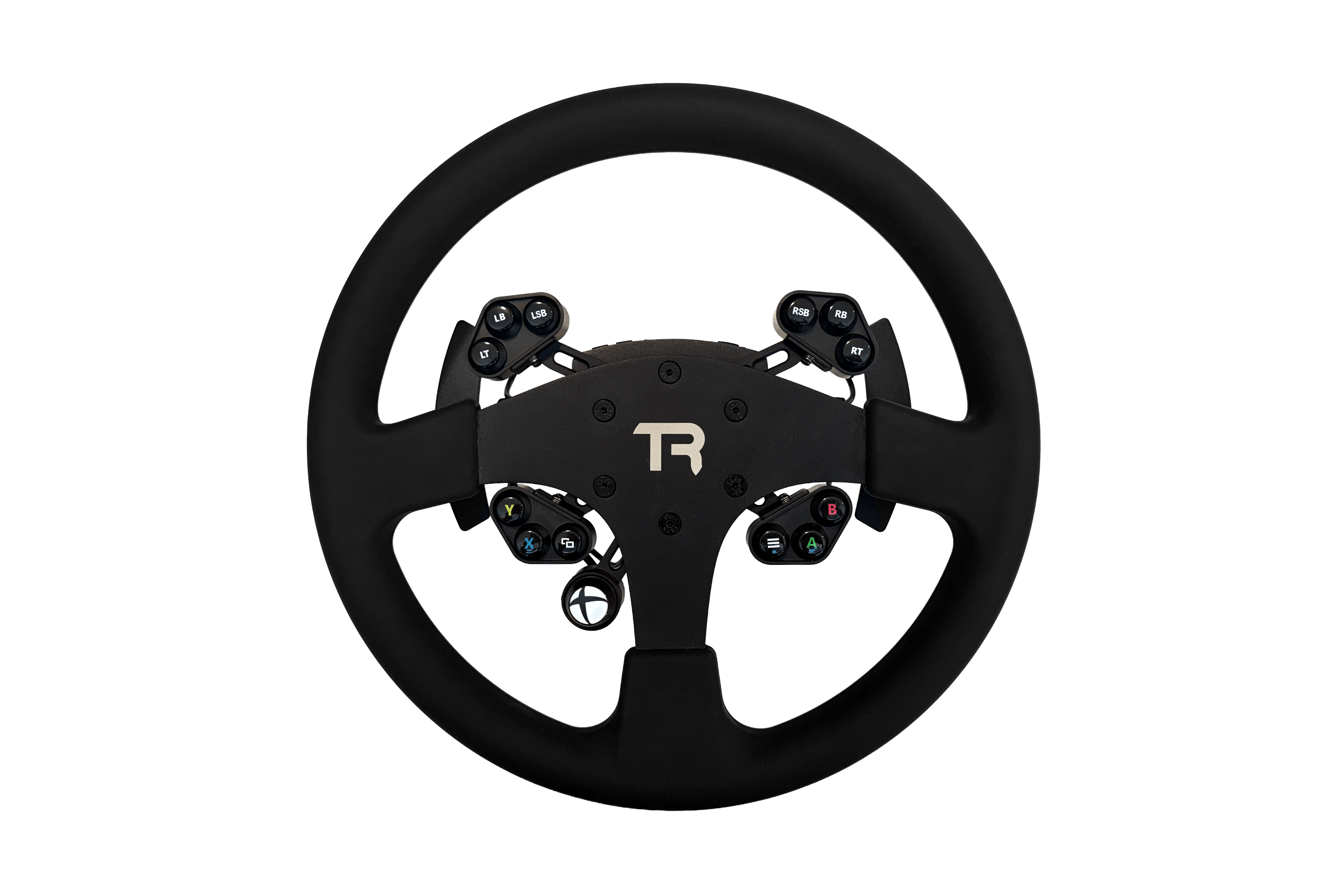 330mm/13" Round Sim Racing Wheel - Aluminium with Durable Silicon Hand Grips