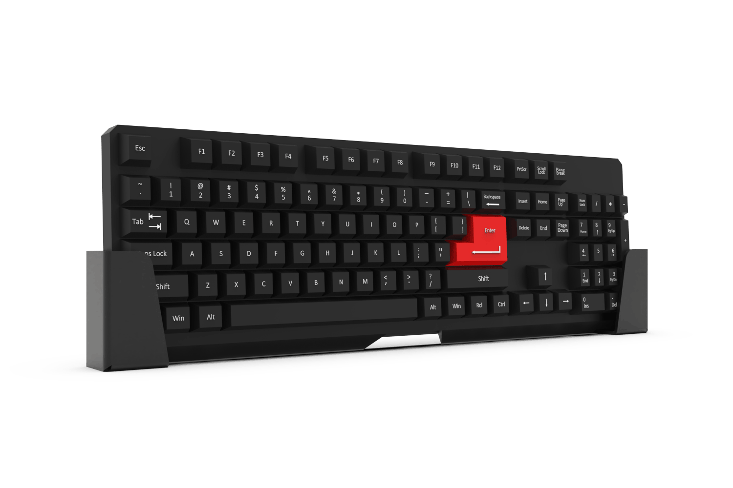 Universal Sim Racing & Flight Simulator Keyboard Holder for Aluminum Cockpits