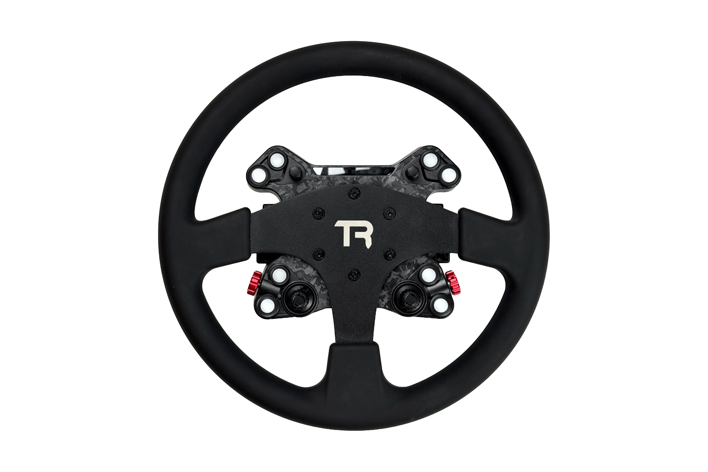 330mm/13" Round Sim Racing Wheel - Aluminium with Durable Silicon Hand Grips