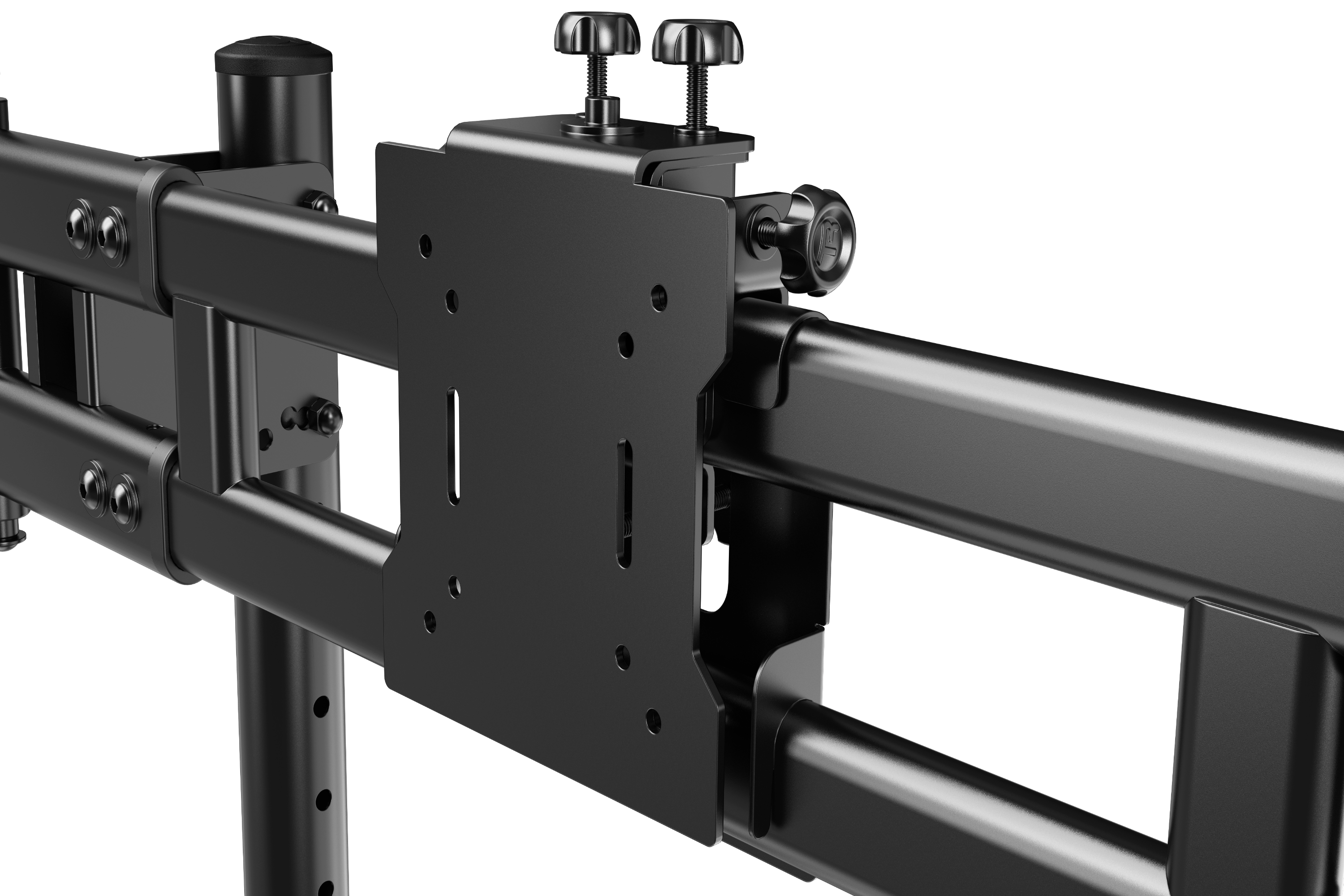 Variable Adjustment VESA Adapter Kit - Tool-Free Monitor Alignment for Triple Monitor Stands