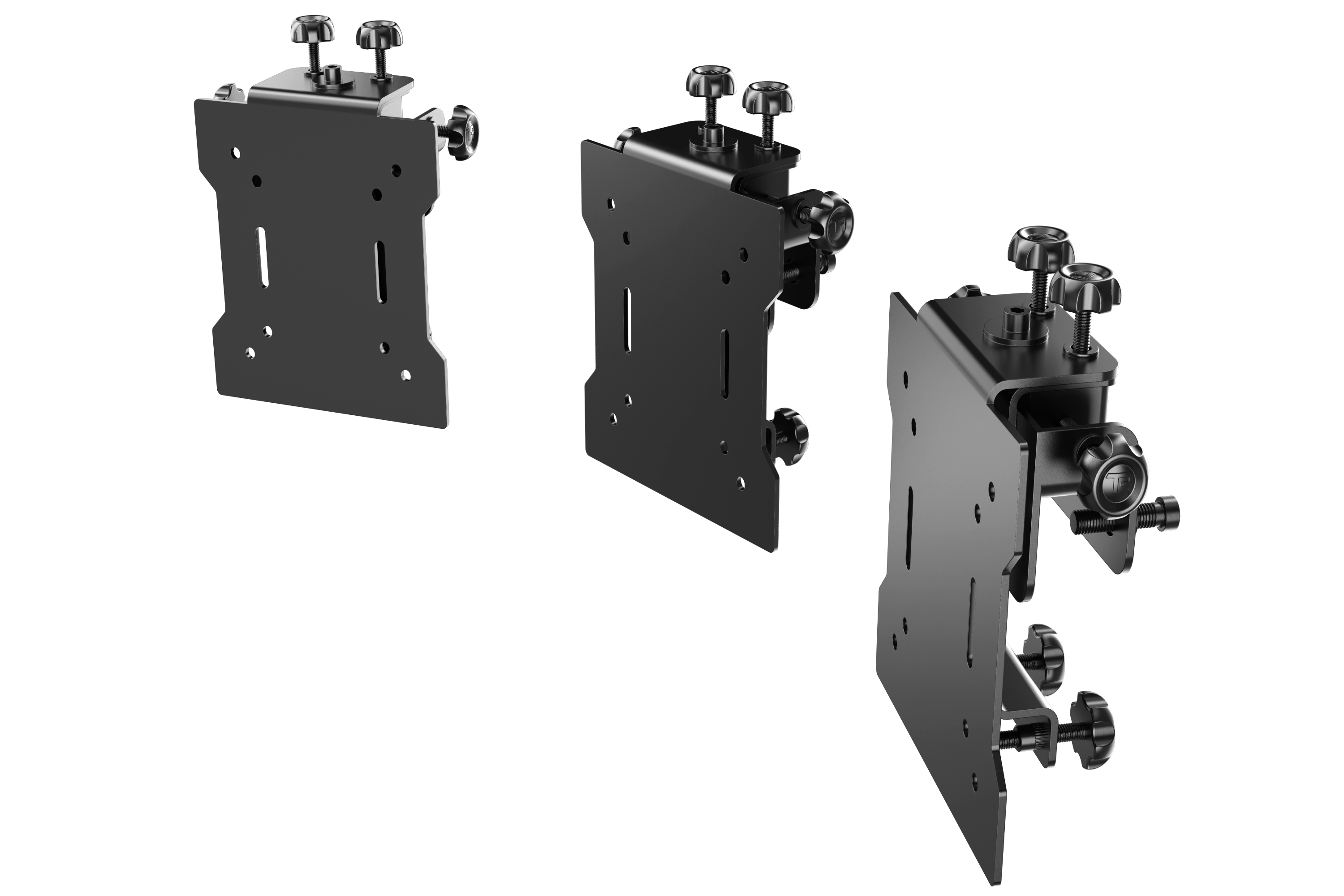 Variable Adjustment VESA Adapter Kit - Tool-Free Monitor Alignment for Triple Monitor Stands
