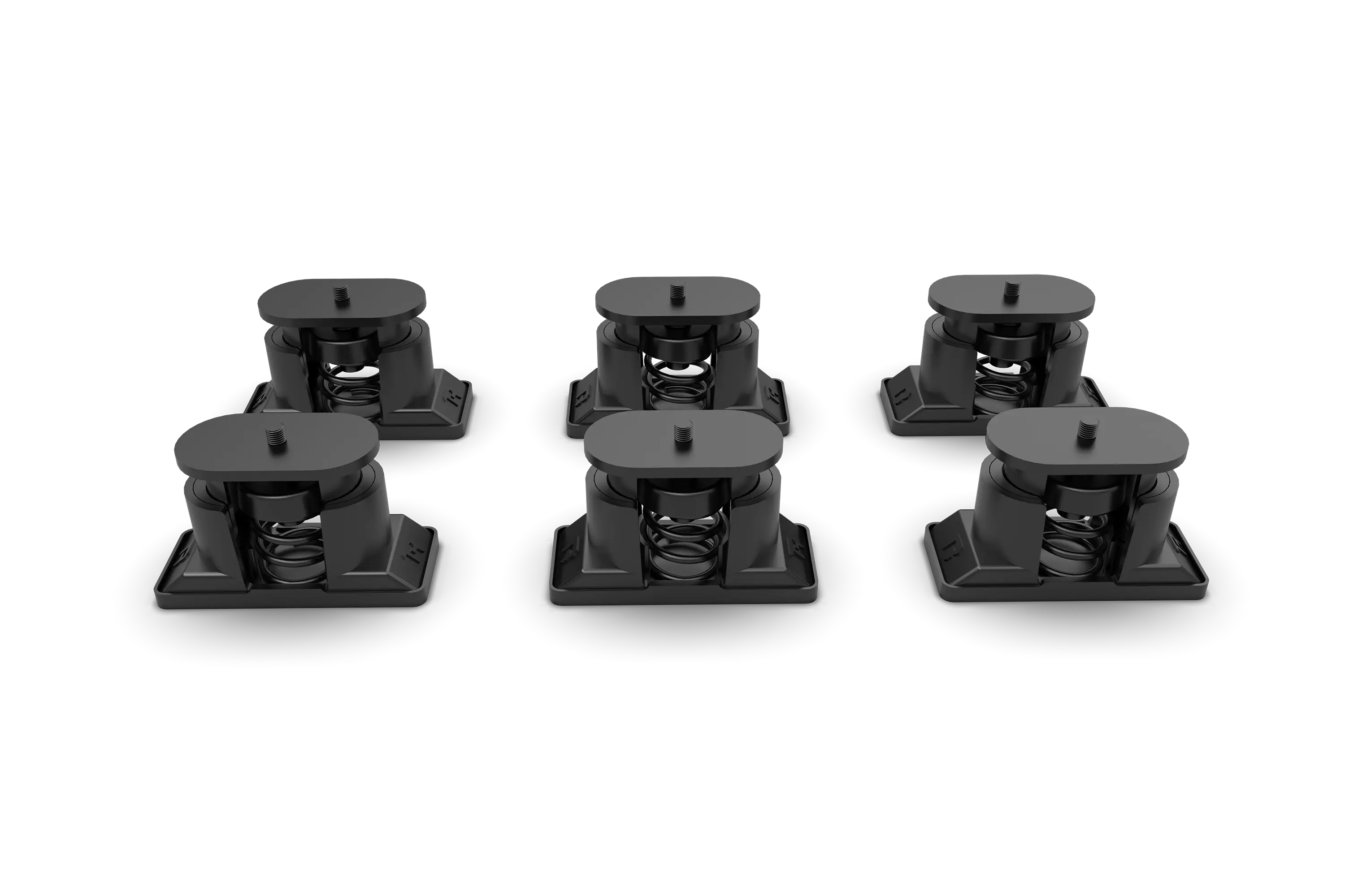 Universal Vibration Isolation Kit - Set of 6 Heavy-Duty Rubber Isolation Feet