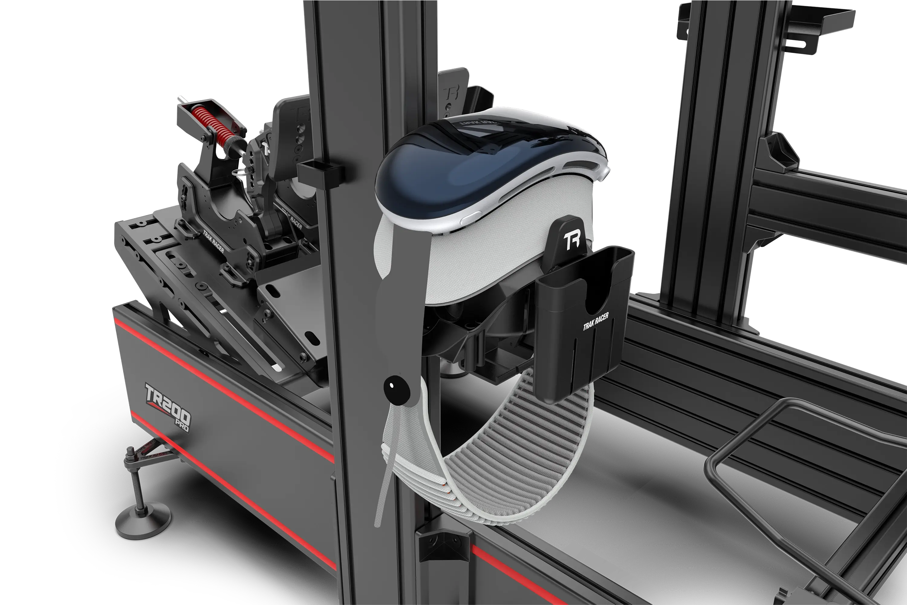 Universal VR Headset, Headphone, Drink, Phone & Tool Holder Mount for Sim Racing and Flight Simulation Cockpits