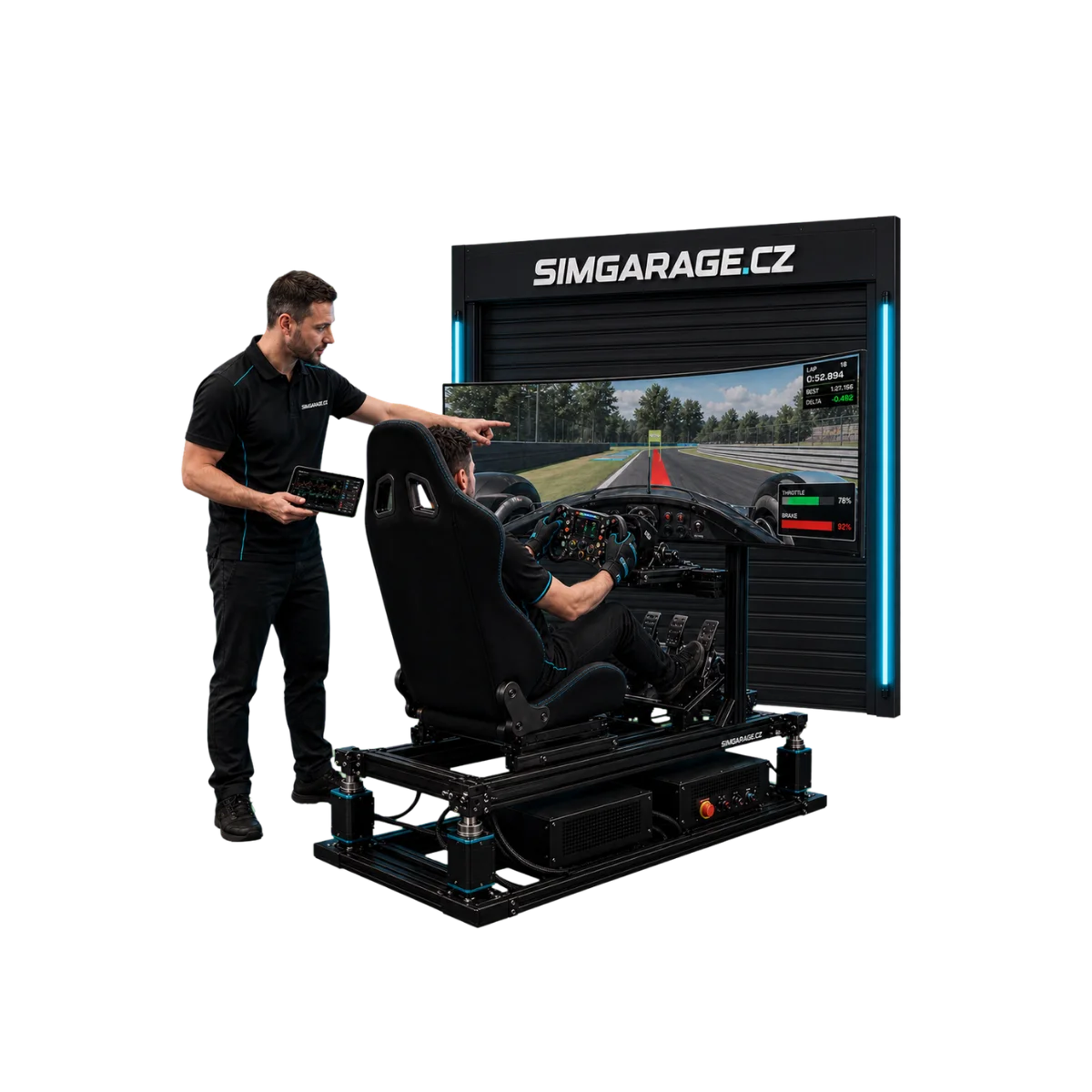 Simracing koučink na místě