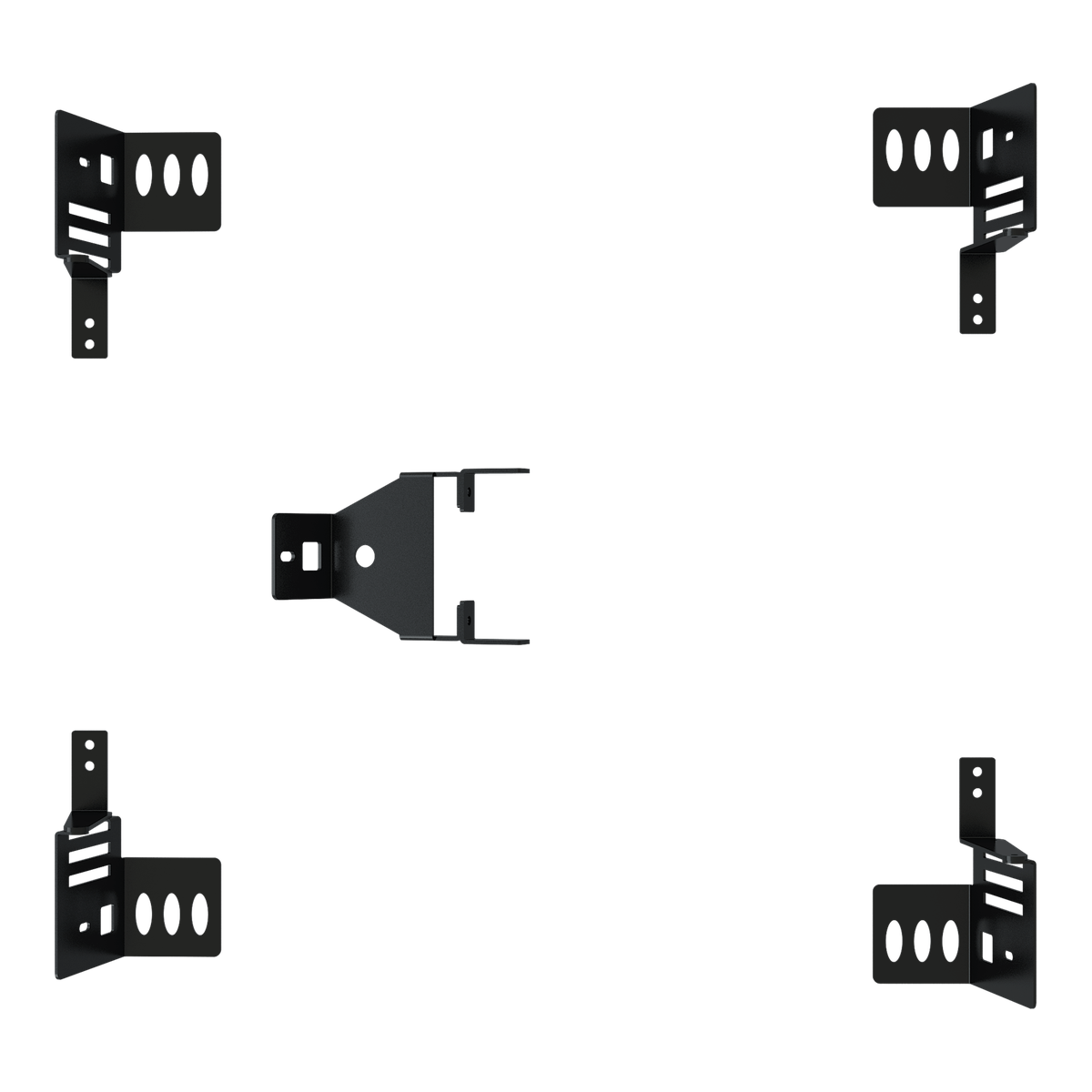 5-Piece Surround Speaker Bracket Set for RS6 & Universal Extruded Aluminium Sim Rigs