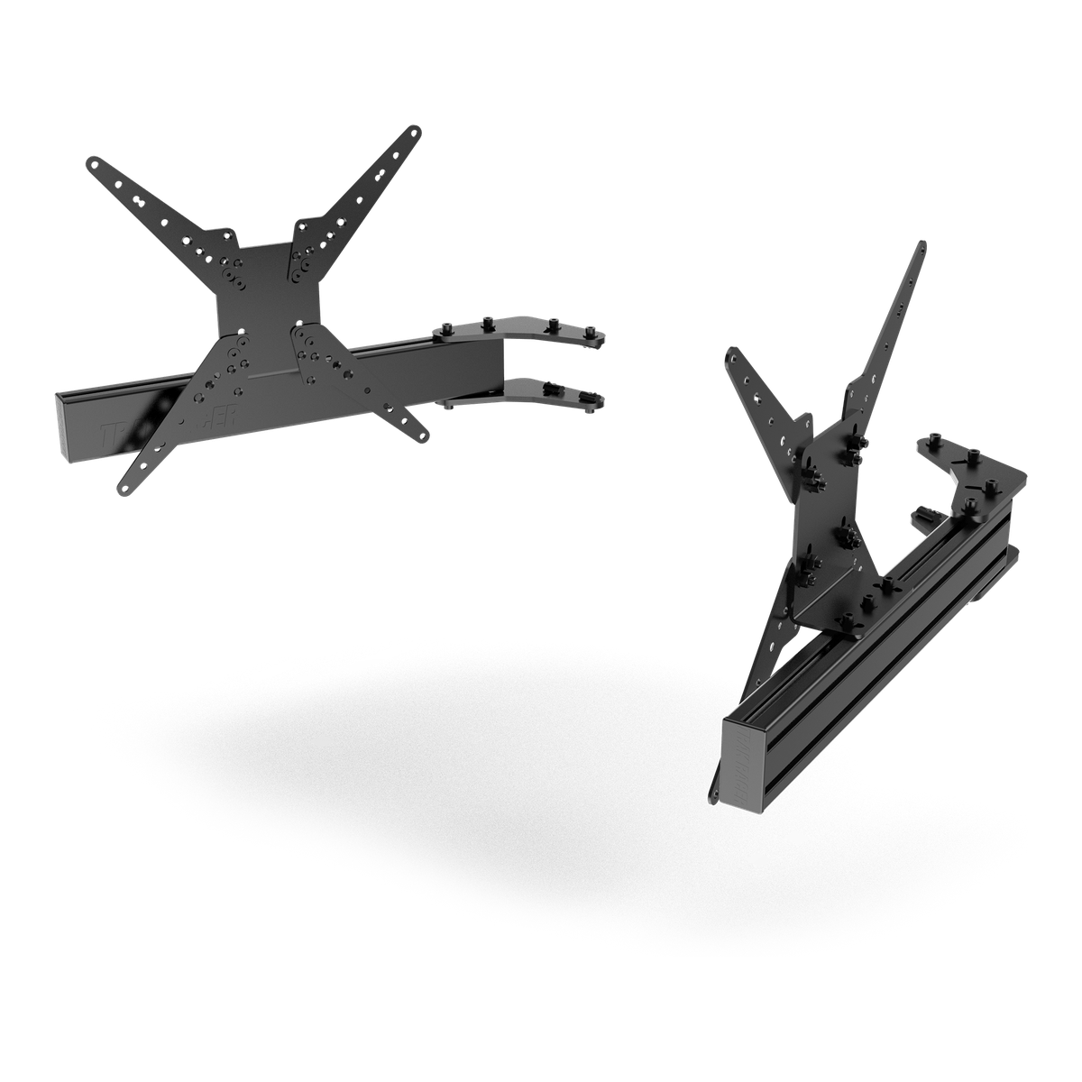 580mm/22.8" Add-On Triple Monitor Arms with VESA Mounts — Fits Monitors up to 45"
