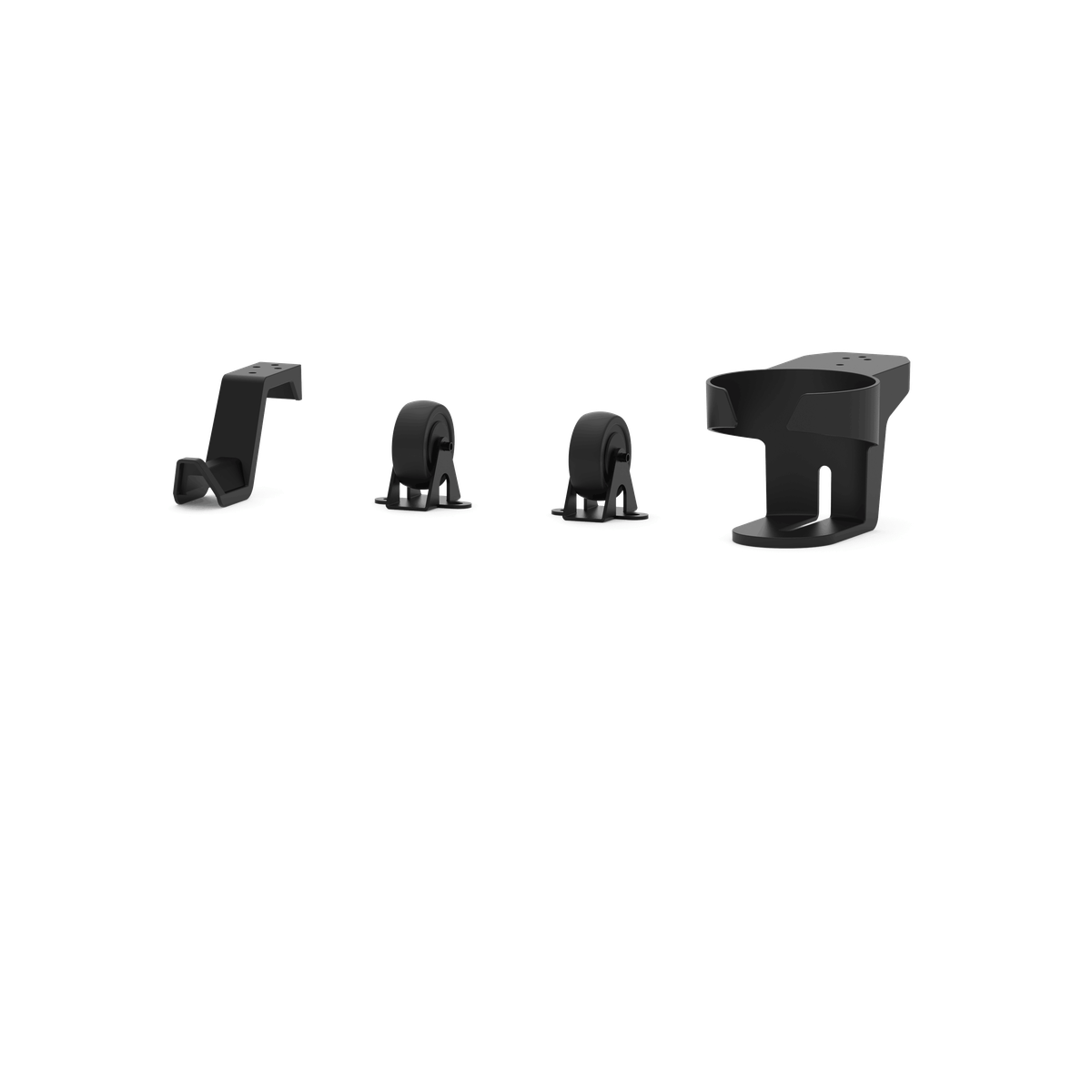 Accessory Kit for Trak Racer TR5 with Caster Wheels, Drink Holder and Headphone Hook