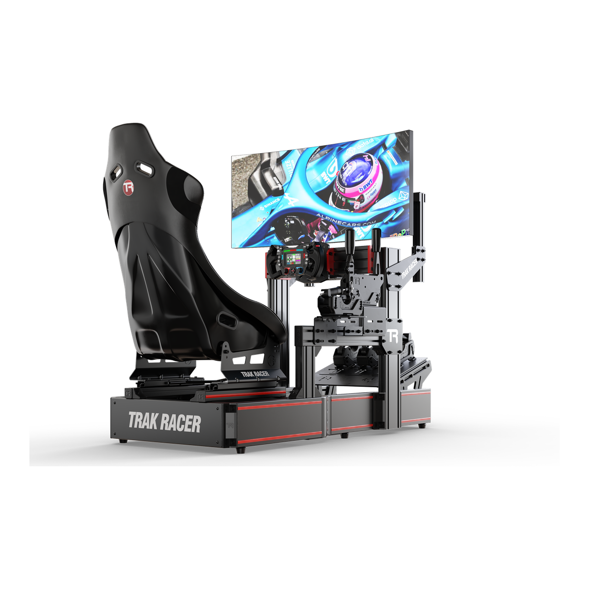Cockpit-Mounted Single Monitor Stand (Lite) — Compact Monitor Mount for Sim Racing & Flight Sim Rigs