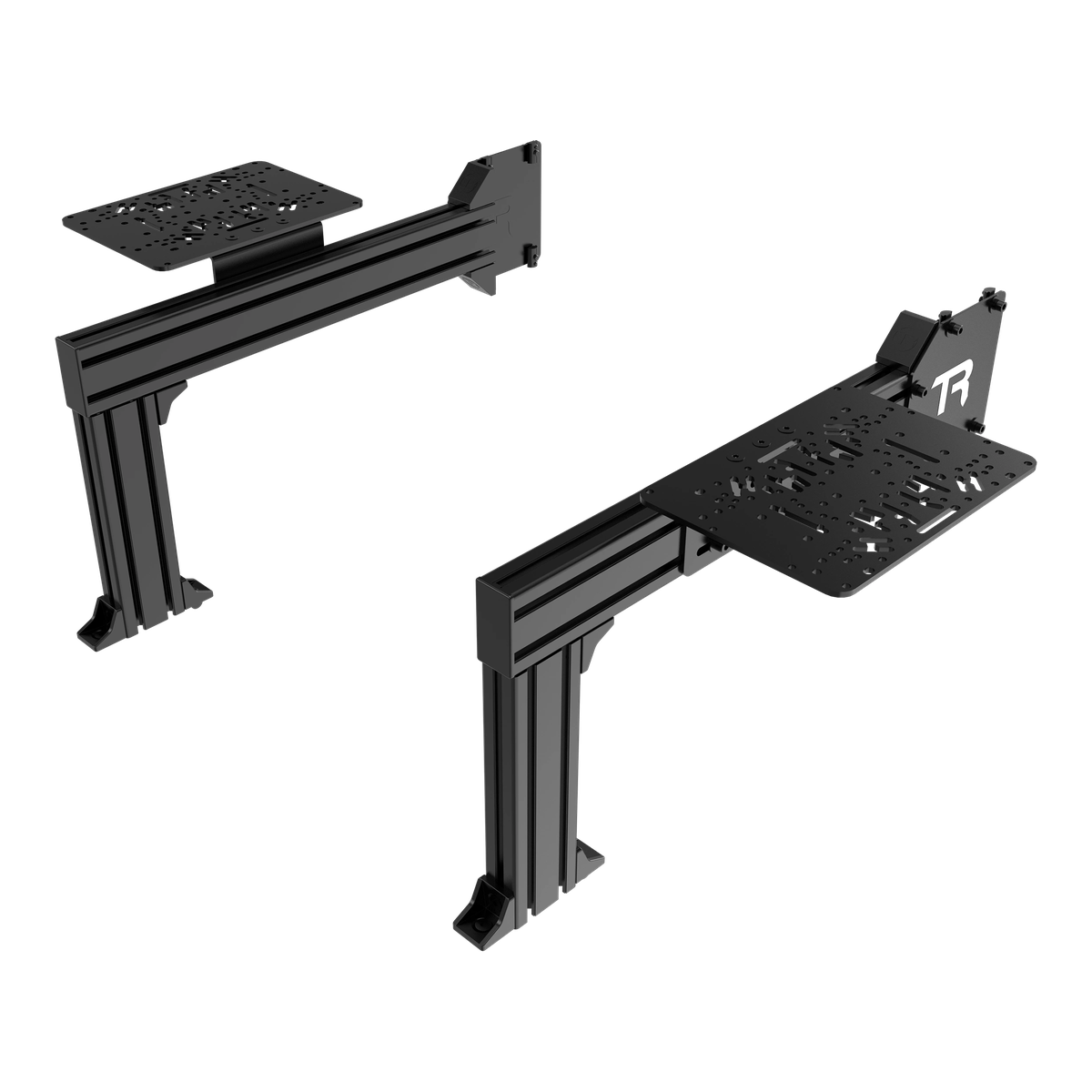 Flight Sim Control Mounts with 2 Side Supports for all Aluminum Cockpits