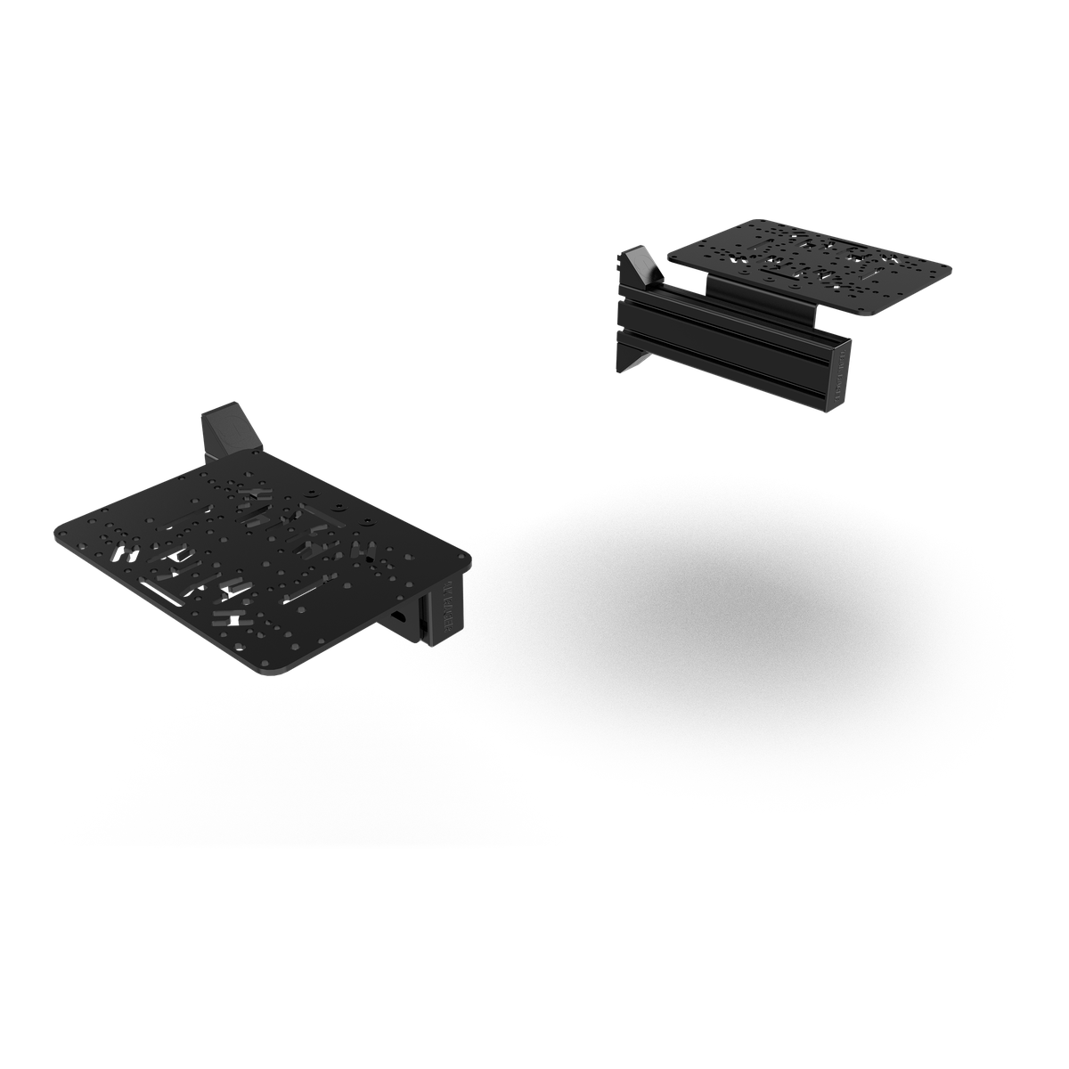 Flight Sim Control Mounts with 2 Side Supports for all Aluminum Cockpits