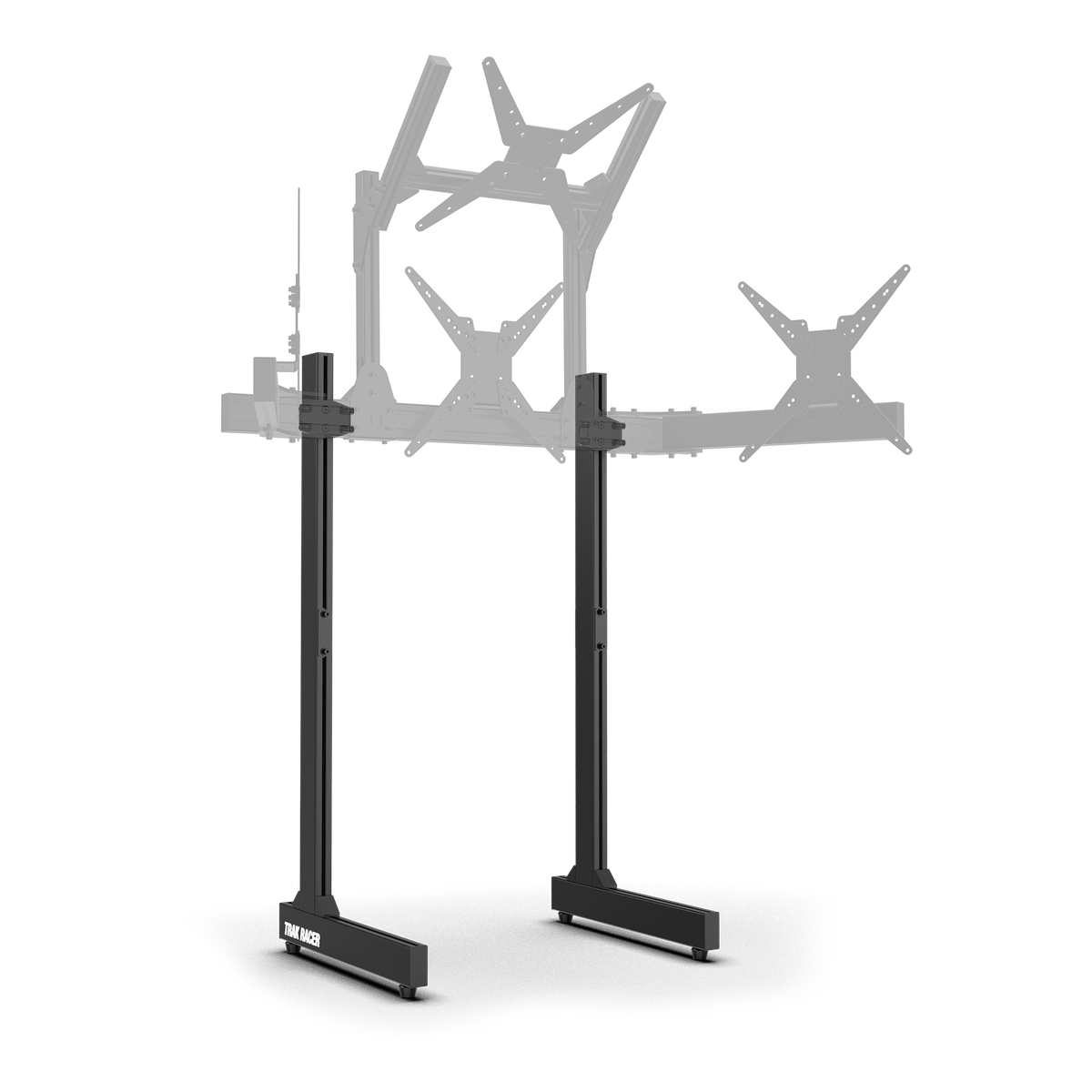 Freestanding Monitor Stand Leg Support Kit with Rubber Floor Protectors