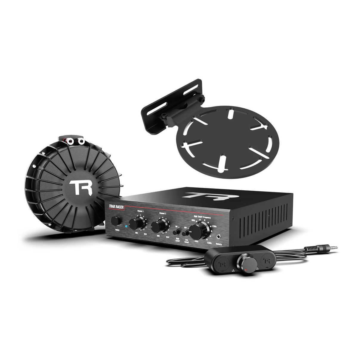 Trak Racer V2 Pro 2CH 200W Low-Frequency Class-D Amplifier and Bass Shaker Kit with Rig Mount
