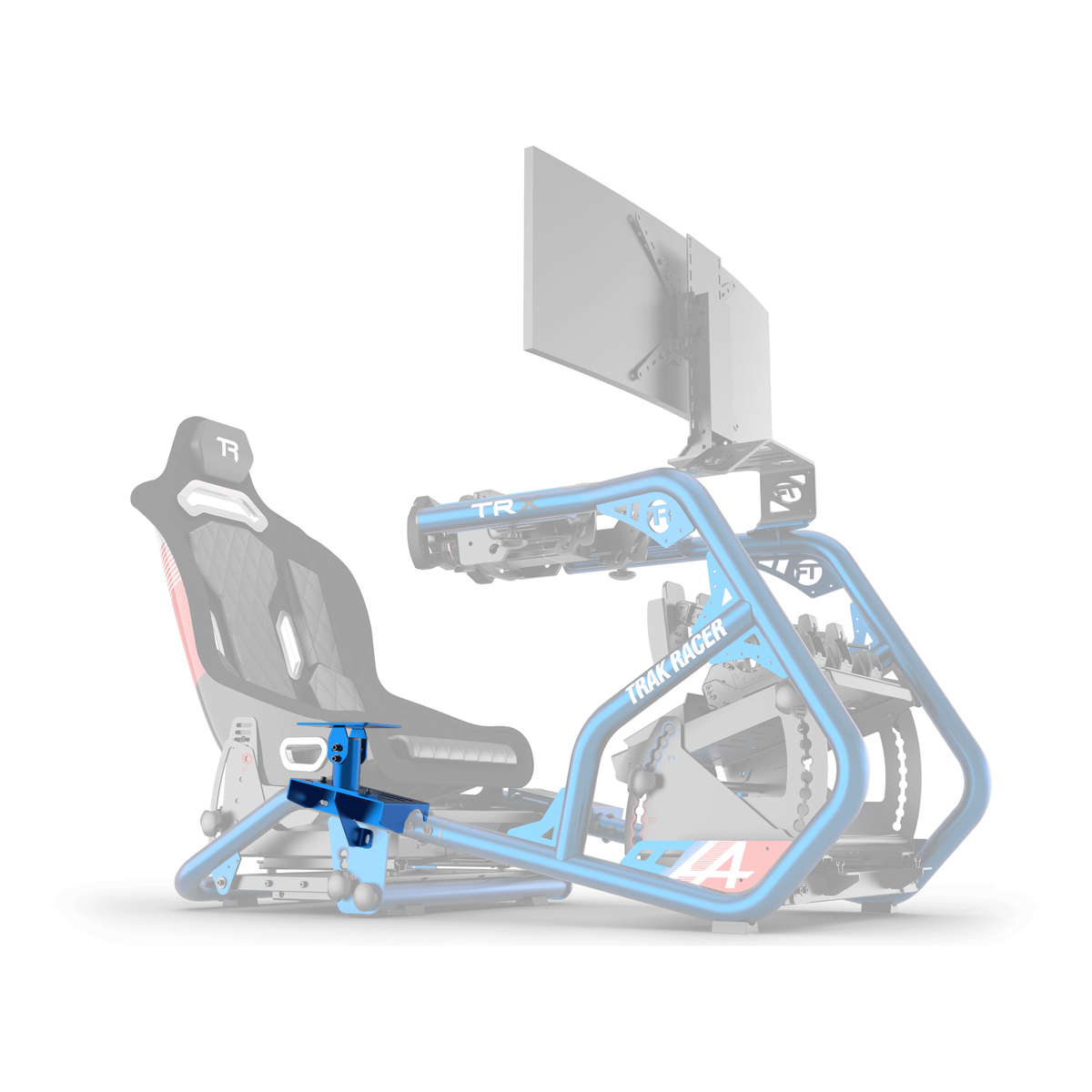 Universal Gear Shifter Mount for Alpine Racing TRX - Blue